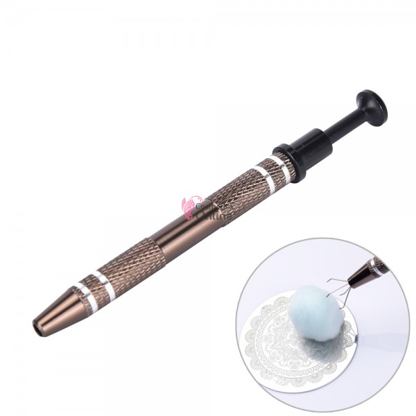 Instrument stilou metalic pentru pufuleti de bumbac Cod 611